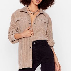 Oversized Corduroy shirt jacket